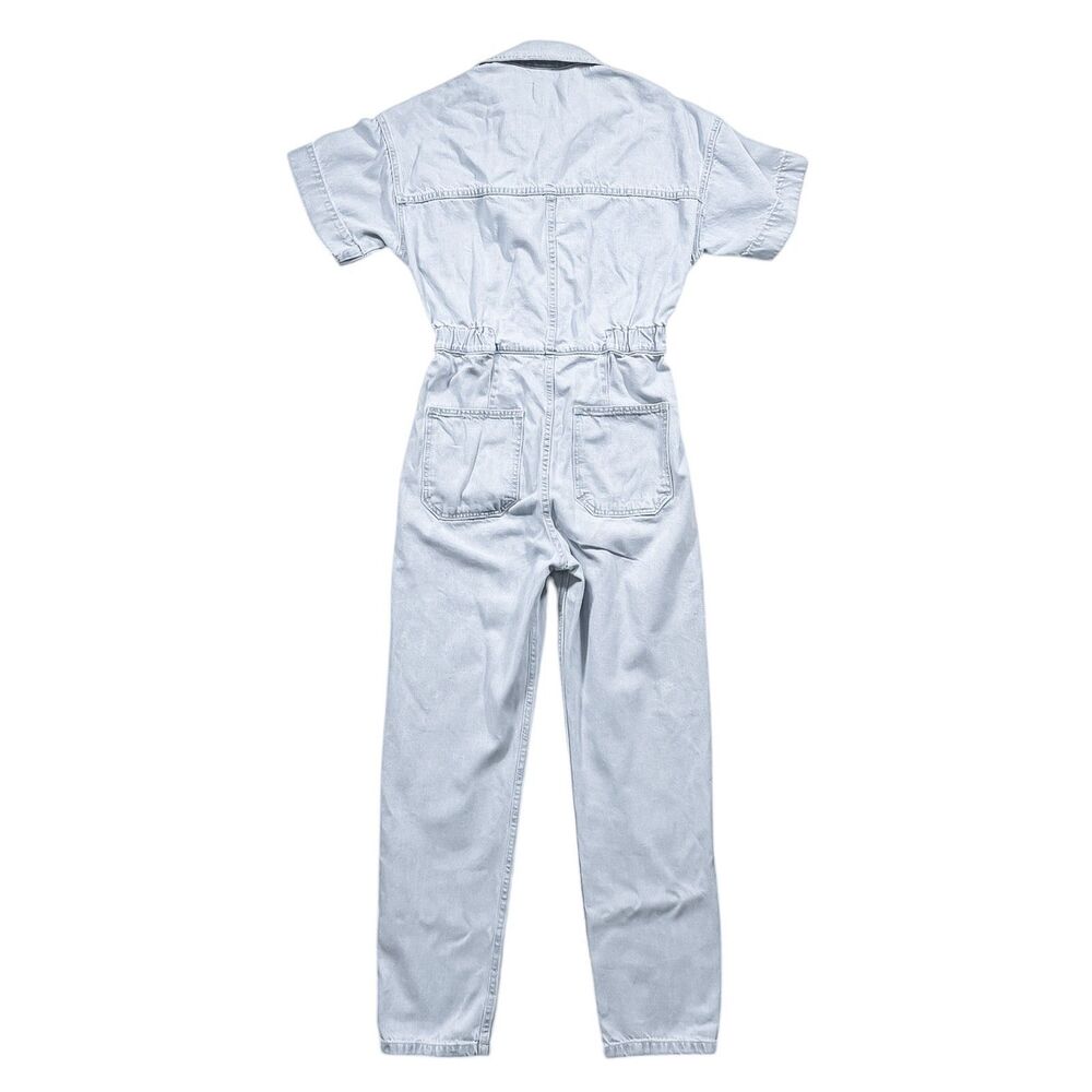 Free People We The Free Marci Jumpsuit XS Denim Light Wash Coveralls Utility - Picture 2 of 10